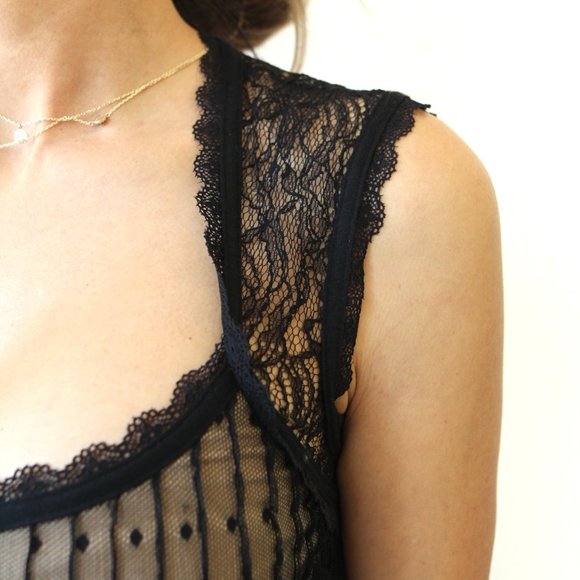 NWT Bebe Multi Media Lace Midi Dress Black Nude - Picture 4 of 8